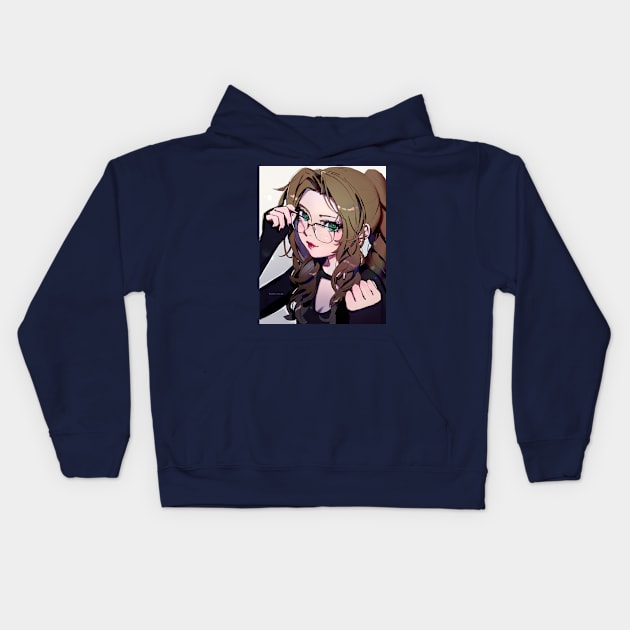 Glasses Aerith Kids Hoodie by dat_cravat